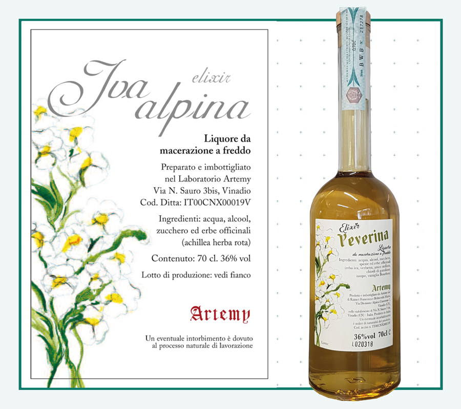 Artemy liquori aromatici Vinadio Cuneo